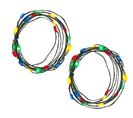 Bethlehem Lights Set of 2 Battery Op. Opalescent Light Strands - Page 1 QVC.com